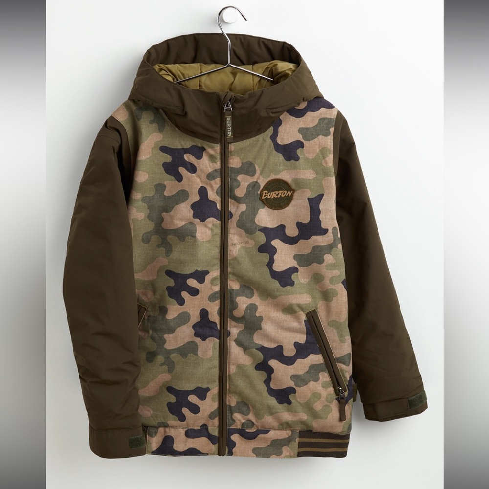 Youth M Boys' Burton Snowboarding Skiing Game Day Jacket Camo Winter Jacket